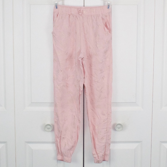 H&M Other - Girls H&M Pink Butterfly Pants Size 9-10 Year Old